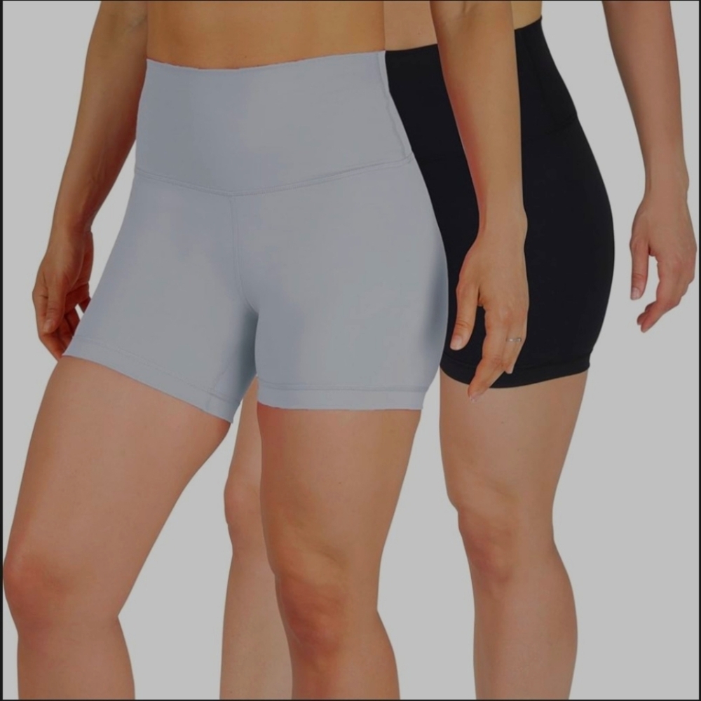 Yogalicious Lux High Waist Squat Proof Biker Short XL Workout, Running 2-Pack